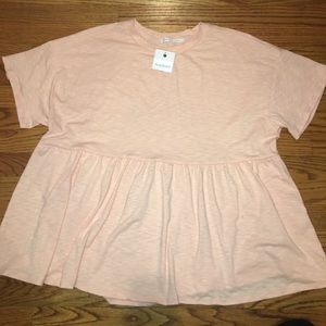 Pink Desert Blush Peplum Top